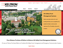 Tablet Screenshot of keltroncorp.com